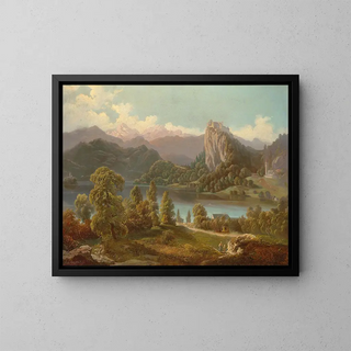 Anton Karinger - View Of The Castle And Island With St Marys Church On Lake Bled.webp