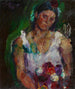 La femme de l'artiste avec des fleurs - Anton Kolig — artwork view