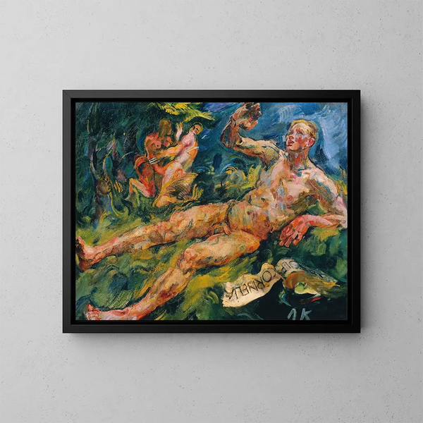 Lamentation - Anton Kolig — cuadro enmarcado en la pared