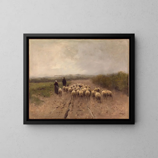 Ir al pasto - Anton Mauve — cuadro enmarcado en la pared