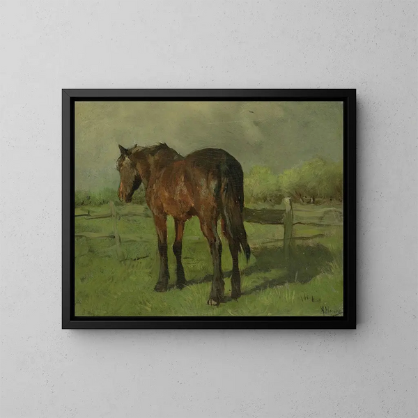 Caballo - Anton Mauve — cuadro enmarcado en la pared