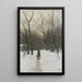Invierno en los bosques de Scheveningen - Anton Mauve — cuadro enmarcado en la pared