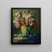 Blumenstrauß - Anton Müller-Wischin — framed artwork on a wall