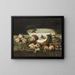 Mushrooms of stone - Anton Müller-Wischin — framed artwork on a wall