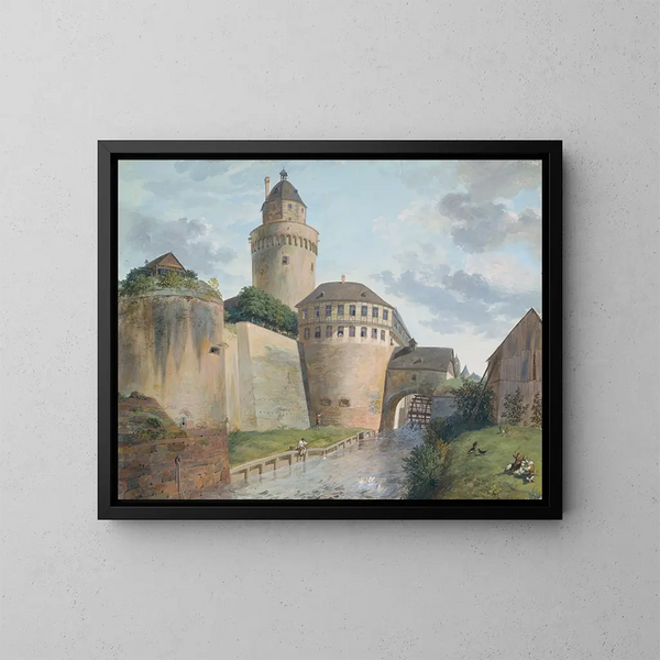 L'ancien mur de découpe - Anton Radl — cuadro enmarcado en la pared