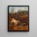 A nymph of Kamptal under a hedge of roses - Anton Romako — framed artwork on a wall