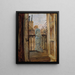 On the Balcony - Anton Romako — framed artwork on a wall