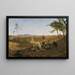 View of Rome from Monte Mario - Anton Romako — framed artwork on a wall