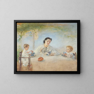Anton Romako - Die Familie des Knstlers beim Frhstck.webp