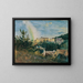 El castillo de Weilburg cerca de Baden - Anton Romako — cuadro enmarcado en la pared