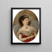 Princesa María de Stackelberg - Anton Romako — cuadro enmarcado en la pared