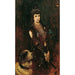 Emperatriz Elisabeth con perro San Bernardo - Anton Romako — vista de la obra