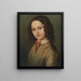 Retrato de la infancia de Mélanie Deinhardstein - Anton Romako — cuadro enmarcado en la pared