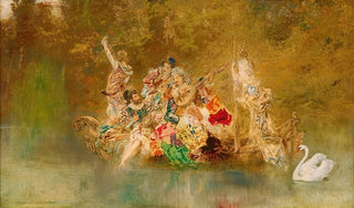 Anton Romako - Lustige Gesellschaft in einer Gondel.webp