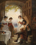 Taverne napolitana - Anton Romako — vista de la obra
