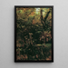 Clearings with Thistles - Anton Romako — framed artwork on a wall