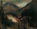 Wildbad Gastein in the evening under Bengali lighting - Anton Romako — artwork view