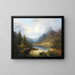 A view of Hintersee with Reiteralm - Anton Schiffer — framed artwork on a wall