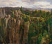 En las montañas de arenisca del Elba - Anton Schiffer — vista de la obra
