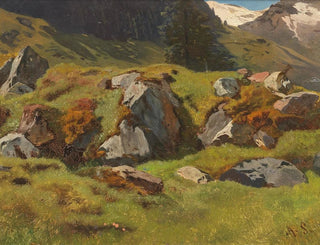 Anton Schrdl - Study Of Rocks At Ferleiten.webp