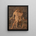 Hercules and Omphale - Anton von Gegenbaur — framed artwork on a wall