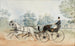 Un noble caballero en un carruaje de corte cerca de Weilburg y las ruinas de Rauheneck en Baden - Anton Zampis — vista de la obra