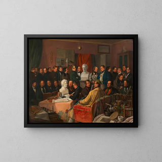 Anton von Perger - Das Treffen der Knstler und Gelehrtengesellschaft Concordia im Atelier des Malers Anton Ritter von Perger.webp