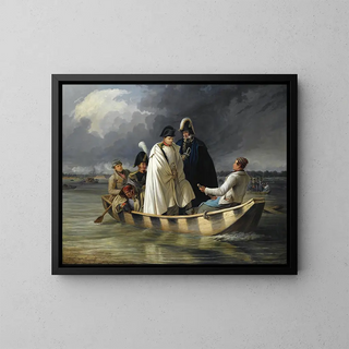 Anton von Perger - Napoleon Leaving The Lobau After The Defeat At The Battle Of Aspern.webp