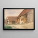 Ferme - Anton von Werner — cuadro enmarcado en la pared