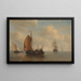 Service boat at Zaandam - Antonie Waldorp — framed artwork on a wall
