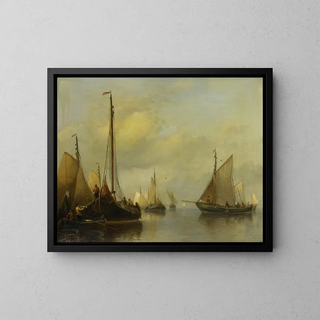 Antonie Waldorp - Fishing Boats on calm Water.webp