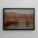 Ponte Vecchio en Florencia - Antonietta Brandeis — cuadro enmarcado en la pared