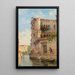 Venice, Rio San Trovaso - Antonietta Brandeis — framed artwork on a wall