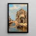 Venice painting, view of Campo Santi Giovanni e Paolo - Antonietta Brandeis — framed artwork on a wall