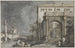 Capriccio Un palacio con un patio cerca de la laguna - Antonio Canaletto — vista de la obra