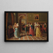 Bassanio conquering Portia's heart, The Merchant of Venice - Antonio Ermolao Paoletti — framed artwork on a wall