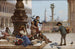 Niños alimentando palomas en Venecia - Antonio Ermolao Paoletti — vista de la obra