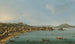 Nápoles, una vista de la Riviera di Chiaia desde el noroeste con el Vesubio a lo lejos - Antonio Joli — vista de la obra