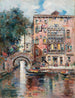 Góndolas en Venecia - Antonio María de Reyna Manescau — vista de la obra