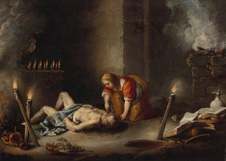 Antonio Maria Vassallo - Medea using her Magic a scene from Ovids Metamorphoses.webp