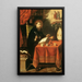 Saint Augustine - Antonio Rodríguez — framed artwork on a wall