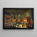 Un baile en honor a Anna Maria Luisa de Médicis, electora palatina y hija del gran duque Cosme III de Toscana - Antonio Stom — cuadro enmarcado en la pared