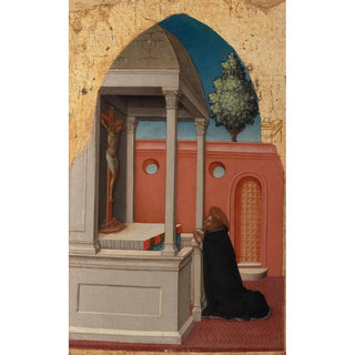 Antonio Vivarini - Saint Peter Martyr at prayer.webp