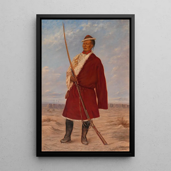 Reproduction of the painting Tibetan Man Painting - Antonio Zeno Shindler