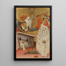 Saint Frances of Rome dressed by the Virgin - Antonio del Massaro da Viterbo — framed artwork on a wall