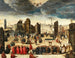 La procesión celebrando la consagración de la Insigne Collegiata di Santa Maria in Provenzano en Siena - Antonio di Taddeo Gregori — vista de la obra