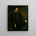 Retrato de un hombre - Antonis Mor — cuadro enmarcado en la pared