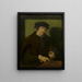 Retrato de un capellán de Amberes - Escuela de Amberes — cuadro enmarcado en la pared