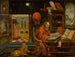 Saint Jerome in his study with the lion - School of Antwerp — artwork view