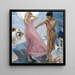 Después del baño en Valencia - Joaquín Sorolla — cuadro enmarcado en la pared